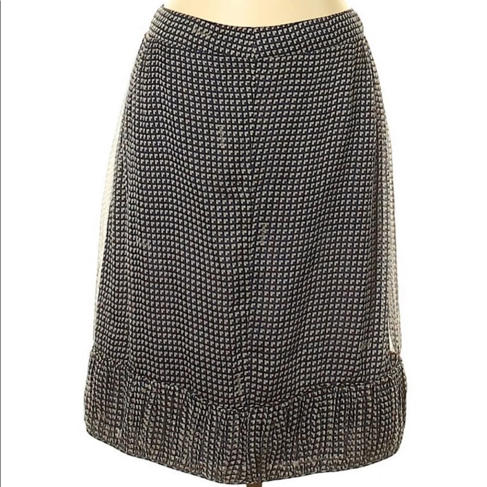 NWT Burberry Silk Bubble Skirt US 12